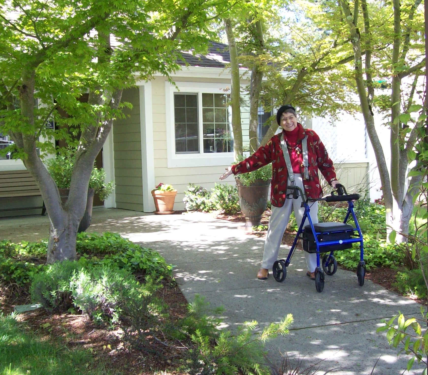 "I love that the pathway is now lined with beautiful plants and trees. It says who we are with just a glance."
<br />
<br />Judith Stephenson
<br />Windham Village